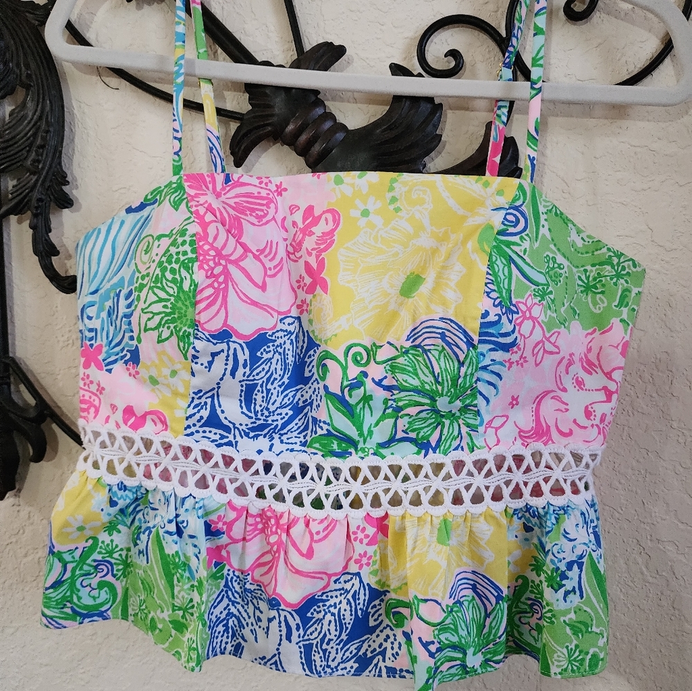 NWOT Cheek to cheek 2 piece Lilly Pulitzer. Size 8 skirt and top